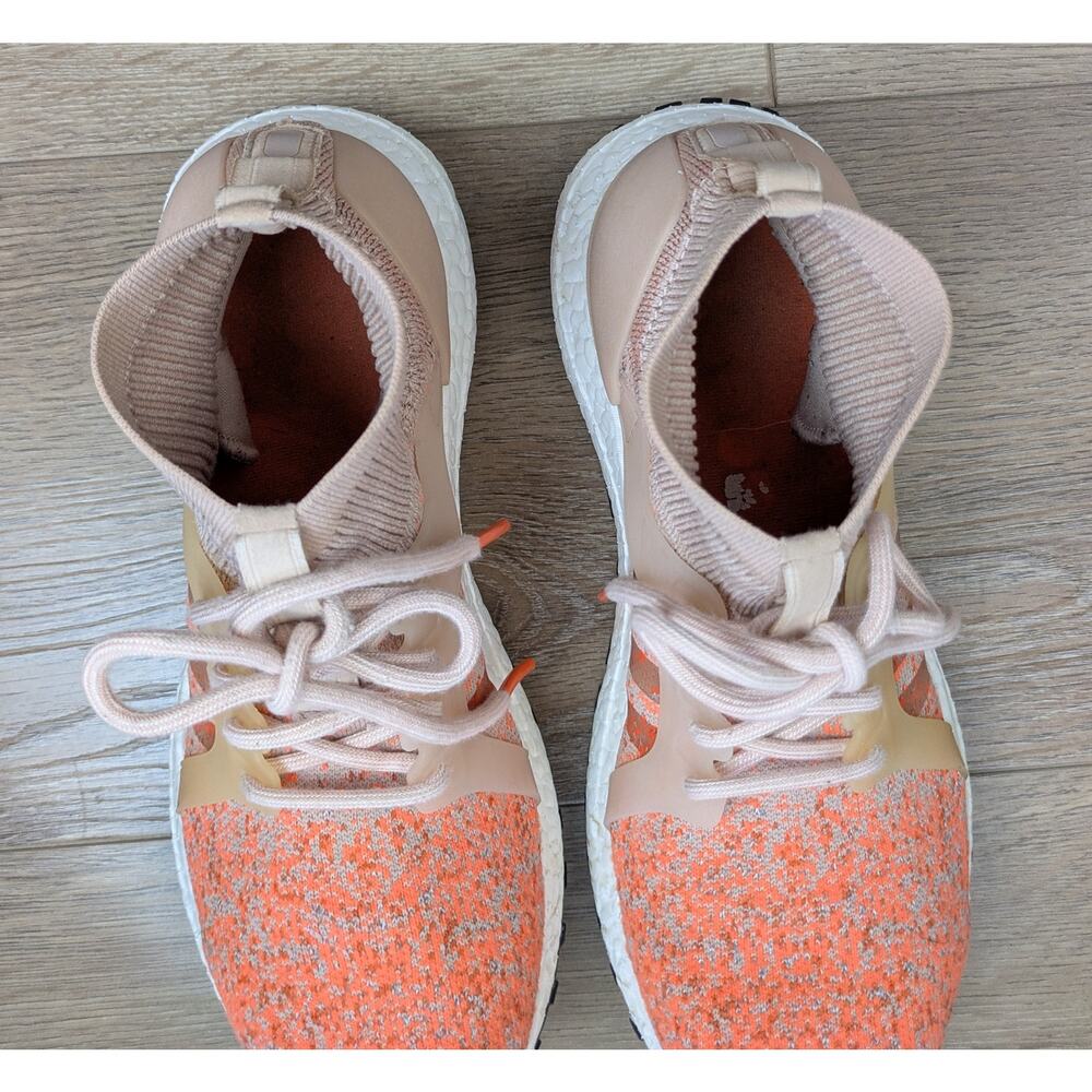 Adidas Womens Ultraboost X All Terrain LTD 8.5 Orange Pink Running Primeknit - Picture 3 of 10